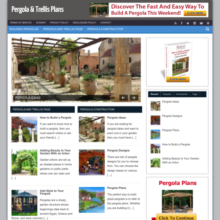 Pergola & Trellis Plans Website