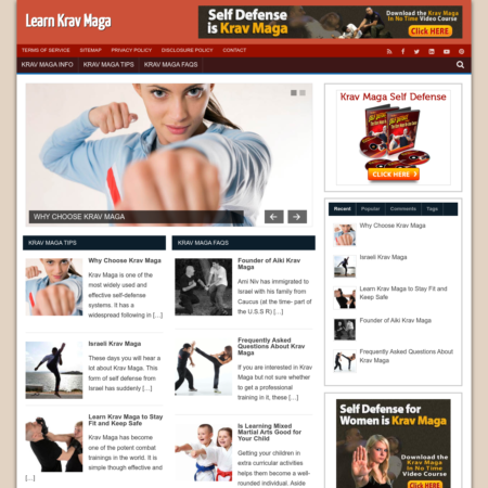 Learn Krav Maga Website