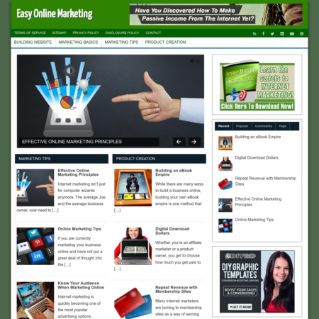 Easy Online Marketing Website