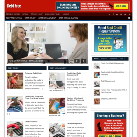 Debt Free Website
