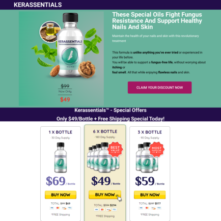 KERASSENTIALS Landing Page Website