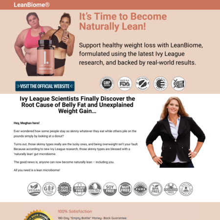 LeanBiome Landing Page Website
