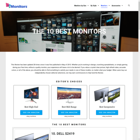 Computer Monitors Affiliate Niche